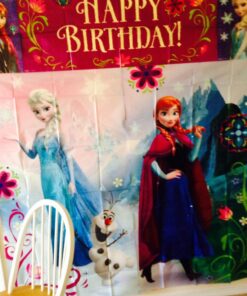 Disney Frozen Birthday Party Scene Setters Wall Decorating Kit (5 Pack), Multi Color, 59" x 65". 22 71bMMgdyrrL