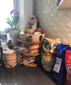 Lipper International 8883 Bamboo Wood 3-Tier Corner Kitchen Storage Shelf, 10" x 10" x 9-1/2" 41 71bMcoU7S1L