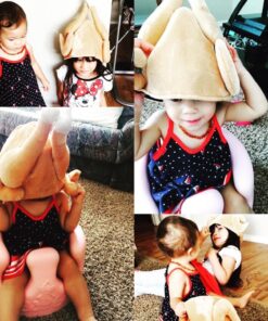 Kangaroo Plush Thanksgiving Day Roasted Turkey Hat Tan 31 71bMhy2OuL