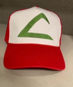 Pokémon Ash Ketchum Embroidered Unisex-Adult Hat Cap -One-Size Red/White 33 71bNFi3K3ML