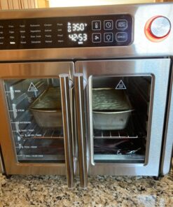 Emeril Lagasse 26 QT Extra Large Air Fryer, Convection Toaster Oven with French Doors, Stainless Steel 36 71bNRJjfg3L