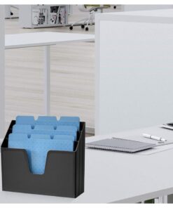 Acrimet Horizontal Triple File Folder Holder Organizer (Black Color) 15 71bOC97yhIL