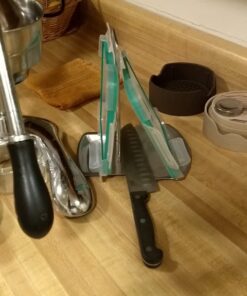 Yummy Sam Pot Lid Holder and Spoon Rest, Stainless Steel Utensils Lid Spoon Holder Ladle Rest Pot Lid Rack Shelf Stand Holder Multifunctional Storage Rack Stove Organizer (Silver) 40 71bOMP77INL