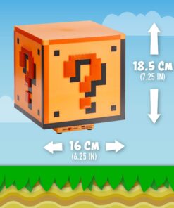 Paladone Super Mario Brothers Question Block Lamp, Light Up Figure Classic 25 71bOmNSCQJL