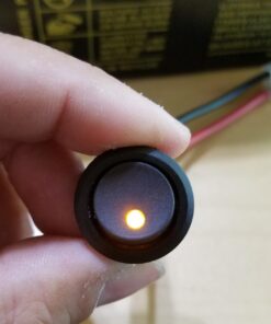 yueton 12pcs Car Truck Rocker Round Toggle LED Switch On-Off Control, Blue, Green, Yellow, Red 42 71bPWPdrfJL