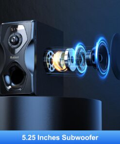 Alternative view of Bobtot Surround Sound Speakers Home Theater Systems - 700 Watts Peak Power 5.1/2.1Wired Stereo Speaker System 5.25" Subwoofer Strong Bass with Bluetooth HDMI ARC Optical Input
