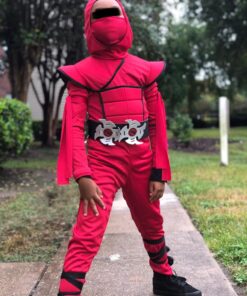 Boys Red Stealth Ninja Costume Small (6-8) 16 71bQgjPFGPL