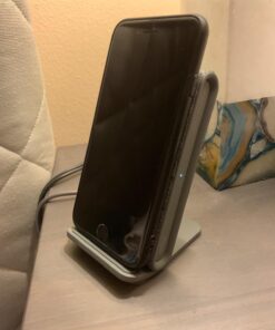 iOttie Ion Wireless Fast Charging Stand, Qi-Certified Charger 7.5W for IPhone XS Max R 8 Plus 10W for Samsung S9 Note 9, Includes USB C Cable & AC Adapter, Ash 48 71bR vYxB3L