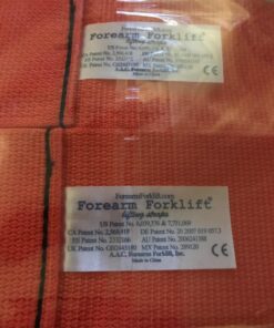 Forearm Forklift 2-Person Lifting and Moving Straps; Lift, Move and Carry Furniture, Appliances, Mattresses or Any Item up to 800 lbs. Safely and Easily Like a Pro, Orange 1-Pack Cargo Strap 33 71bRAO3k AL