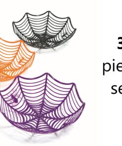 Fun Express Plastic Spider Web Spiderweb Halloween Candy Bowls - 3 Piece Set 1 11 71bRYI0kLL