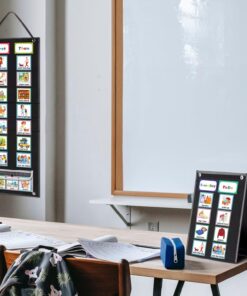 ANCOMEDO Visual Schedule Chart for Kids Chore with 92 Pieces Cards, Visual Behavioral Routine Tool for Toddlers, Daily Schedule Board Autism Learning Materials for Classroom Home (Standard Size) Normal 12 71bRhUrdnYL