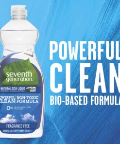 Seventh Generation Natural Dish Liquid, Fragrance Free, 25 Fl Oz, (Pack of 3) 25 Ounce (Pack of 3) 14 71bSeajgvBL