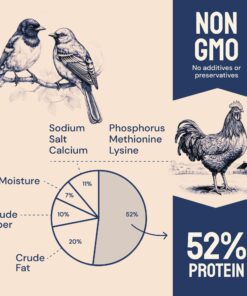 Hatortempt 5lbs Non-GMO Dried Mealworms - Premium Organic Chicken Feed, Nutritious High Protein Meal Worms- Food and Treats for Laying Hens, Wild Birds, Ducks, Reptiles, Fish, Hedgehogs, Turtles 5 Pound (Pack of 1) 30 71bT34cRyPL