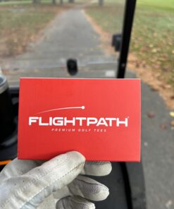 FLIGHTPATH Premium Golf Tees - Durable Plastic Golf Tees Designed to Enhance Golf Shot Distance & Precision - Robotically Tested to Reduce Ball Spin - USGA Approved Golf Equipment (Pack of 8) 2.75" 23 71bTw8MGJFL