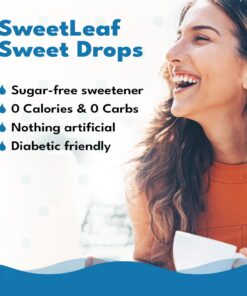 SweetLeaf Stevia Liquid Sweet Drops - Vanilla Creme Flavored Drops, Stevia Liquid Sweetener, Zero-Calorie, Sugar-Free Syrup Alternative for Keto Coffee, Baking, 2 Fl Oz (Pack of 2) 2 Fl Oz (Pack of 2) 10 71bTzS8r bL