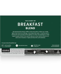 Starbucks K-Cup Coffee Pods—Medium Roast Coffee—Breakfast Blend for Keurig Brewers—100% Arabica—6 boxes (60 pods total) 23 71bU3b4RKyL 1