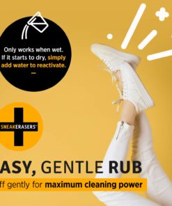 SneakERASERS Instant Sole and Sneaker Cleaner, Premium, Disposable, Dual-Sided Sponge for Cleaning & Whitening Shoe Soles (10 Pack) 30 71bUC1 oLRL