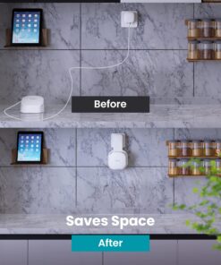 DG-Direct Wall Mount Holder for eero 6 and eero 6+ Router Mesh Wi-Fi System, No Messy Wires, The Outlet Wall Mount Holder for eero 6 Plus, Stand Bracket for eero 6 Extender Space Saving (2 Pcs) 2 Pcs 17 71bUdwr3lAL