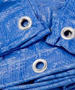 Grizzly Tarps by B-Air 10' x 14' Large Multi-Purpose Waterproof Heavy Duty Poly Tarp with Grommets Every 36", 8x8 Weave, 5 Mil Thick, for Home, Boats, Cars, Camping, Protective Cover, Blue 10' x 14' 17 71bV93VozsL