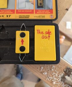 Calculated Industries 8105 Blind Mark Drywall Electrical Box Locator Tool – Powerful Rare-Earth Magnetic Targets (3) and Locator Kit 3 Targets + Case 45 71bVlyCMSEL