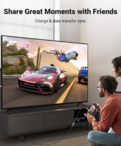 UGREEN USB C Extension Cable, (3.3Ft/1M/10Gbps/100W), USB C 3.2 Extender Nylon Type C Male to Female Cord Charging & Transfer Compatible with PSVR2/Macbook/iPad Pro/USB C Hub/Magsafe Charger/iPhone15 3.3 FT 13 71bWcmfLVL