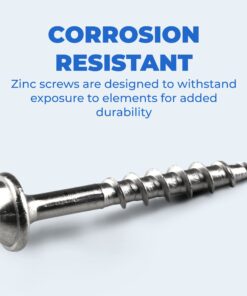 Kreg SML-C125-500 Zinc Pocket-Hole Screws, 1 1/4 Inch #8 Coarse Thread, Maxi-Loc Head (500 Count) 18 71bXKdJw7YL
