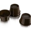 Slipstick CB654 2 Inch Lift Furniture Risers / Bed Risers, Adds 2" Height to Heavy Furniture or Beds (Set of 4) Supports 2,000 lbs,Chocolate/Dark Brown