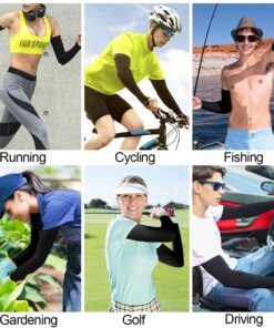 ZZKKO Dragon American Flag Cooling Arm Sleeves Cover Uv Sun Protection for Men Women Green 13 71bYnZf8uaL