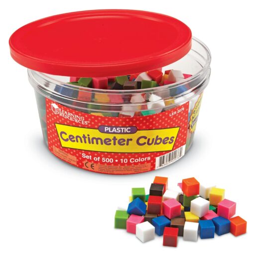 Learning Resources Centimeter Cubes, Counting/Sorting Toy, Assorted Colors, Math Cubes, Learning Cubes for Kids, Set of 500, Ages 6+