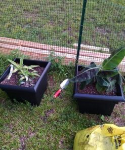 Bloem Veranda Deck Box Planter Square: 18" - Black 18" 43 71bZhHAdL