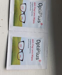 OptiPlus Anti Fog Lens Wipes l Pre-Moistened l Cleaning Wipes for Glasses, Unisex Adult Computer & Laptops/Watch Screens, Smart Phones, Optical Lens, Goggles l Quick-Dry & Scratch-Free l 100 Count 26 71bZzyWsk2L