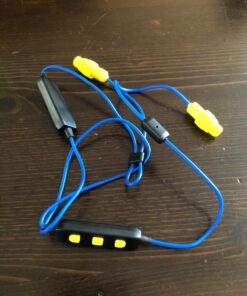 Plugfones Guardian in-Ear Earplug Earbud Hybrid - Noise Reduction in-Ear Headphones(Blue & Yellow) Blue 36 71baBS2jZVL 1