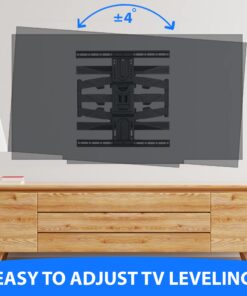 Mount Factory Heavy-Duty Full Motion TV Wall Mount - Articulating Swivel Bracket Fits Flat Screen Televisions from 42" to 70" (VESA 400 x 600 Compatible) - Tilt Swing Out Arm with 10' HDMI Cable 49 71bbJEv8 S