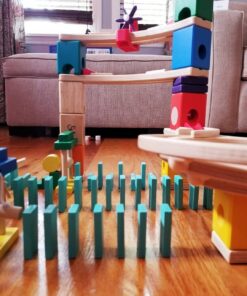 Hape Quadrilla Race to the Finish Marble Run Blocks, Multicolor , 13.8 x 3.1 x 14.2 inches 17 71bbfYmenxL