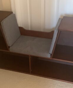 Amazon Basics Kids 4-Cube Bookcase With Reading Nook and 6 Shelves for Storage, Espresso, 11.8" D x 40.1" W x 24" H 32 71bcCYuOnL