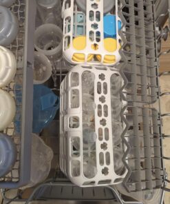 Munchkin® High Capacity Dishwasher Basket, 1 Pack, Grey 1 Count (Pack of 1) 31 71bcQcZ2kQL