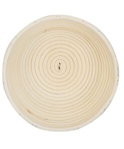 eoocvt 9.8 inch Round Banneton Brotform Bread Dough Proofing Rising Rattan Handmade Basket with Linen Liner Cloth - 25 x 8.5cm 9 71bcu9MDLL