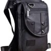 Hebetag Oxford Hiking Waist Pack Motorcycle Drop Leg Bag for Men Women Bike Riding Cycling Tactical Thigh Fanny Pouch Outdoor Travel Fishing Camping Casual Daypack Black #01Black 57 71bd4hyL2L