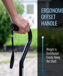 DMI Adjustable Walking Cane and Walking Stick for Men and Women, Lightweight, Adjusts from 30-39 Inches, Supports up to 250 lbs with Ergonomic Soft Foam Offset Hand Grip and Wrist Strap, Copper Swirl 9 71bdzfgTkrL