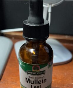 Nature's Answer Alcohol-Free Mullein Leaf 1oz Extract | Herbal Supplement | Supports Respiratory Function & Mucous Membranes | Non-GMO, Kosher, Gluten-Free | Single Count 17 71bfDEeHfrL