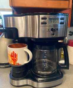 Hamilton Beach 2-Way 12 Cup Programmable Drip Coffee Maker & Single Serve Machine, Glass Carafe, Auto Pause and Pour, Black (49980R) 52 71bfsb4abjL