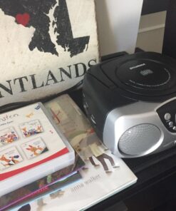 PROSCAN ELITE Portable Cd Player with Am/FM Radio Boombox (Black) Black 9 71bfumJSRL