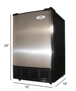 Alternative view of SPT IM-150US Stainless Steel Undercounter Ice Maker with Freezer, No Drain Required…