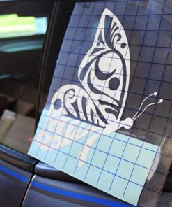 Craftopia transfer paper tape roll 6 inch x 50 feet clear with blue alignment grid, 10 bonus ft perfect for cricut cameo self adhesive vinyl for signs stickers decals walls doors windows 6" x 50' 18 71bgHS3aFpL