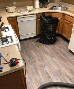 Tivoli II Self Adhesive Vinyl Floor Planks, 10 Pack - 6" x 36", Silver Spruce - Peel & Stick, DIY Flooring - Natural Wood Grain Feel for Kitchen, Dining Room & Bedrooms by Achim Home Decor Wood look 10 Planks 73 71bgStR rIL