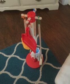 Melissa & Doug Dust! Sweep! Mop! 6-Piece Pretend Play Cleaning Set - Broom, Duster, Kid-Sized Cleaning Toys For Boys and For Girls 46 71bgj0eFCPL