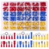 Glarks 540pcs 22-16/16-14/12-10 Gauge Mixed Quick Disconnect Electrical Insulated Butt Bullet Spade Fork Ring Solderless Crimp Terminals Connectors Assortment Kit 16 71bgkXljzRL