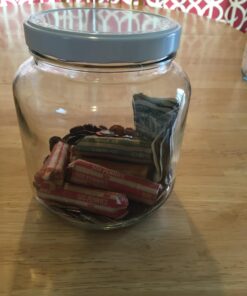 Cornucopia Brands 64oz Clear Wide-mouth Glass Jar, BPA free Food Grade w/Metal Lid (Half Gallon); 2 Quart Jar to Make Greek Yogurt/Kefir or Pickles 1 39 71bgu7C2g4L