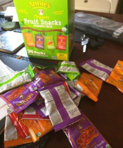 Annie's Organic Bunny Fruit Snacks, Variety Pack, 24 Pouches, 0.8 oz Each - Packaging May Vary 0.8 Ounce (Pack of 24) 48 71bgxMQdHfL