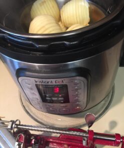 Johnny Apple Peeler, Corer, Slicer, Pie Maker, Stainless Steel Blades, Red VKP1010 Suction Base 39 71bhTRE5xfL